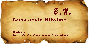 Bottenstein Nikolett névjegykártya